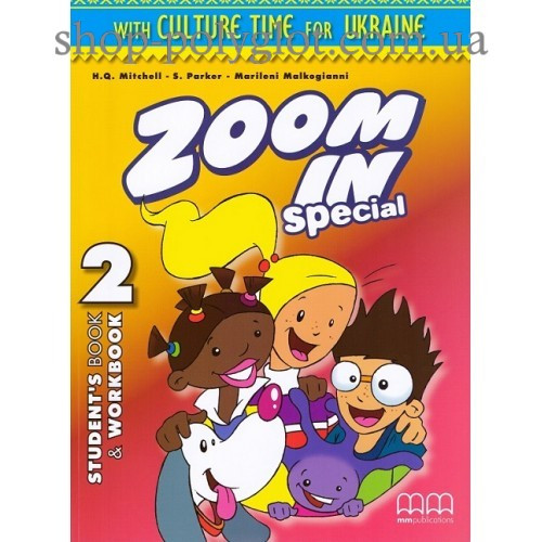 Підручник англійської мови Zoom in with 2 Culture Time for Ukraine student's Book + Workbook + CD-ROM, фото 1