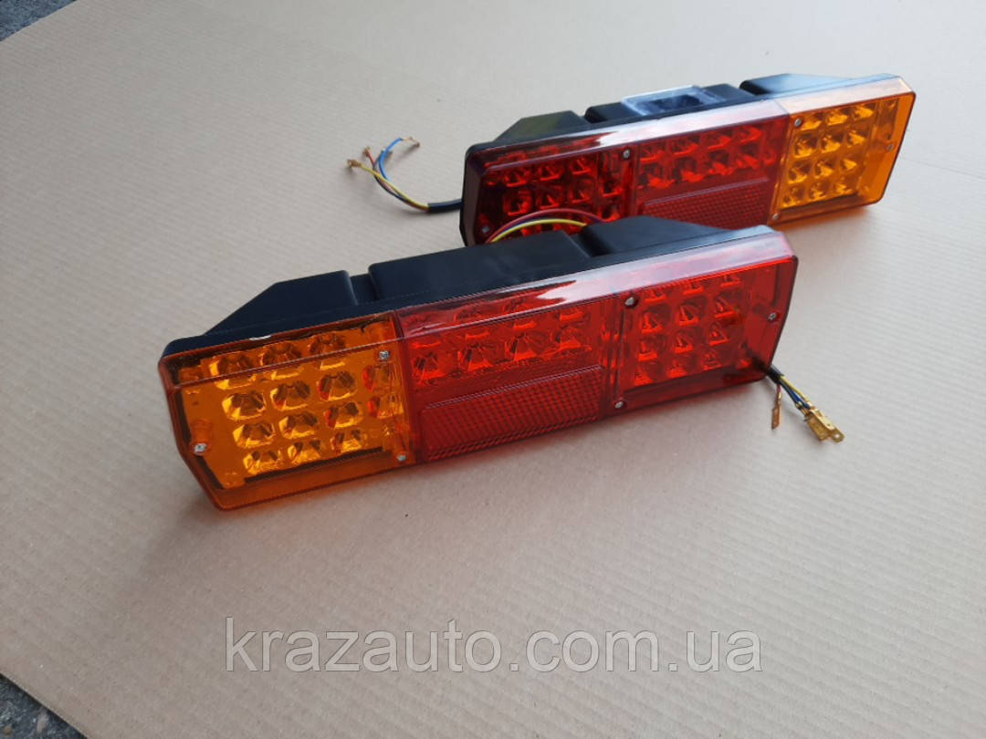 Ліхтар задній ГАЗ 3307, ЗІЛ 130 2ш. прав.+ лів. LED 12В 3716010/11-34, фото 1