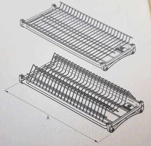 Сушка для посуду 900 мм нержавіюча сталь прут, ціна 998.78 грн — Prom ...