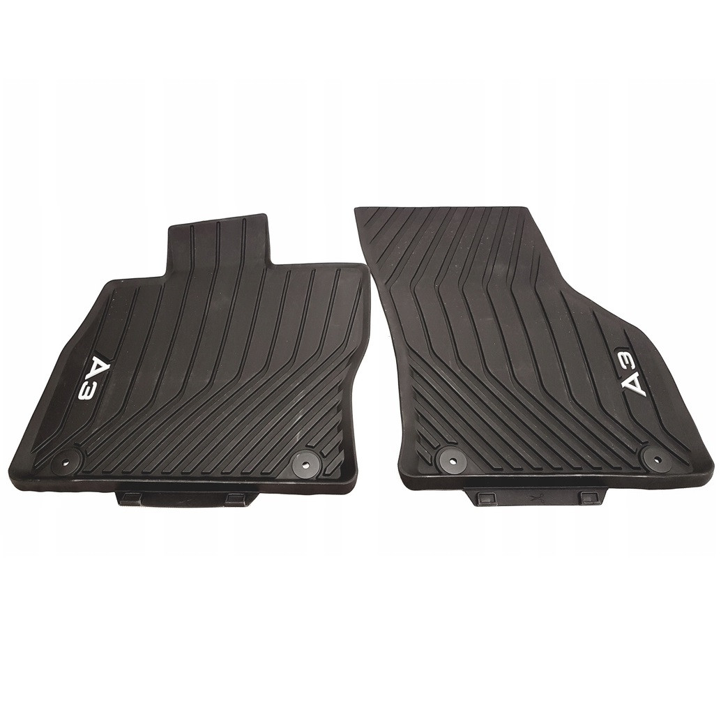 Резинові передні коврики Audi A3 (8V), контрастний напис (8V5061502041), фото 1