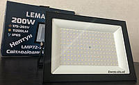 Прожектор LED 200W 6500K IP65 11200LM LEMANSO "Нептун" чорний/LMP73-200