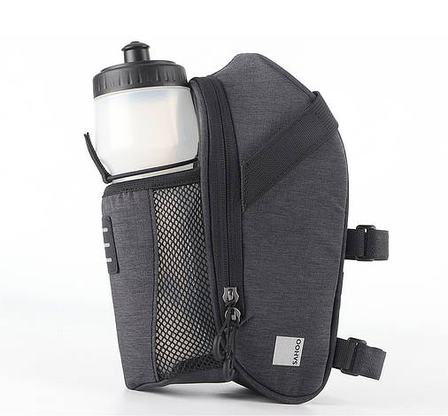 Сумка під сідло Sahoo Urban 131464-SA з кишенею для пляшки Grey, фото 2