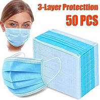 Маска медицинская Disposable protective mask 50pcs 4.8 грн за шт.Маски защитные