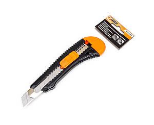 Ніж прорізний посилений з відломним лезом, 18мм Полакс