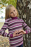 Дитяча водолазка чорна з білою смужкою, фото 2