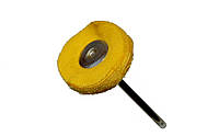 Щетка дисковая Ø25 муслиновая желтая (3мм)