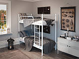 Двох'ярусне ліжко Ірис Tenero металева біла, фото 2