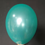 Латексна кулька металік аквамарин 10" / 62 / 26см Aquamarine Gemar, фото 5