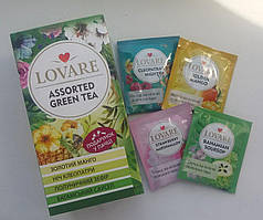 Чай Lovare. Чай Lovare Assorted Green Tea 24 шт.