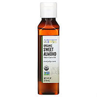 Aura Cacia, Organic, Skin Care Oil, Sweet Almond, 4 fl oz (118 ml), оригінал