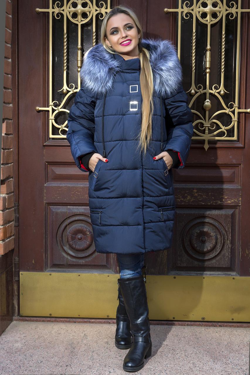 Зимова жіноча куртка подовжена Mika, розмір 50