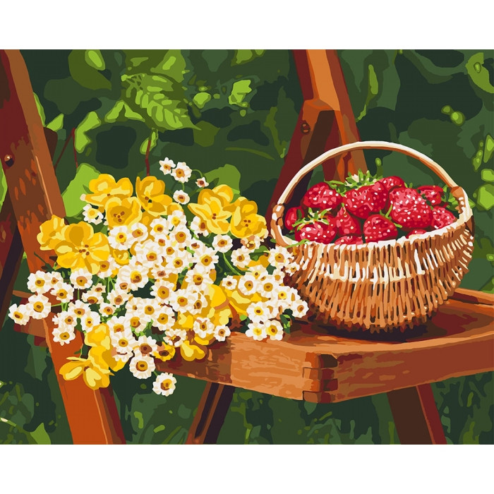 Картина за номерами 40х50 см. Літні дари. Ідейка КНО5560