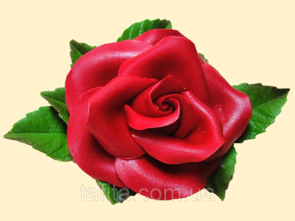 Троянда червона елітна Кондитерська прикраса