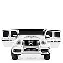 Двомісний дитячий електромобіль Джип M 4259 EBLR-1, Mercedes AMG G63, 4 мотори 45W, EVA, шкіра, білий, фото 6