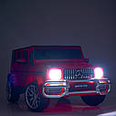Двомісний дитячий електромобіль Джип M 4259 EBLR-1, Mercedes AMG G63, 4 мотори 45W, EVA, шкіра, білий, фото 11