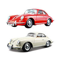 Уценка -Металлическая машинка Porsche 356B (1961) (1:24) Bburago 18-22079 (в ассортименте)