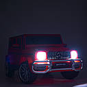 Двомісний дитячий електромобіль Джип M 4259 EBLR-2, Mercedes AMG G63, 4 мотори 45W, EVA, шкіра, чорний, фото 11