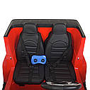 Двомісний дитячий електромобіль Джип M 4259 EBLR-3, Mercedes AMG G63, 4 мотори 45W, EVA, шкіра, червоний, фото 7