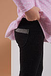 Лосини дитячі з люрексом чорні (92-116). Матеріал двонитка. TM Hart, фото 2