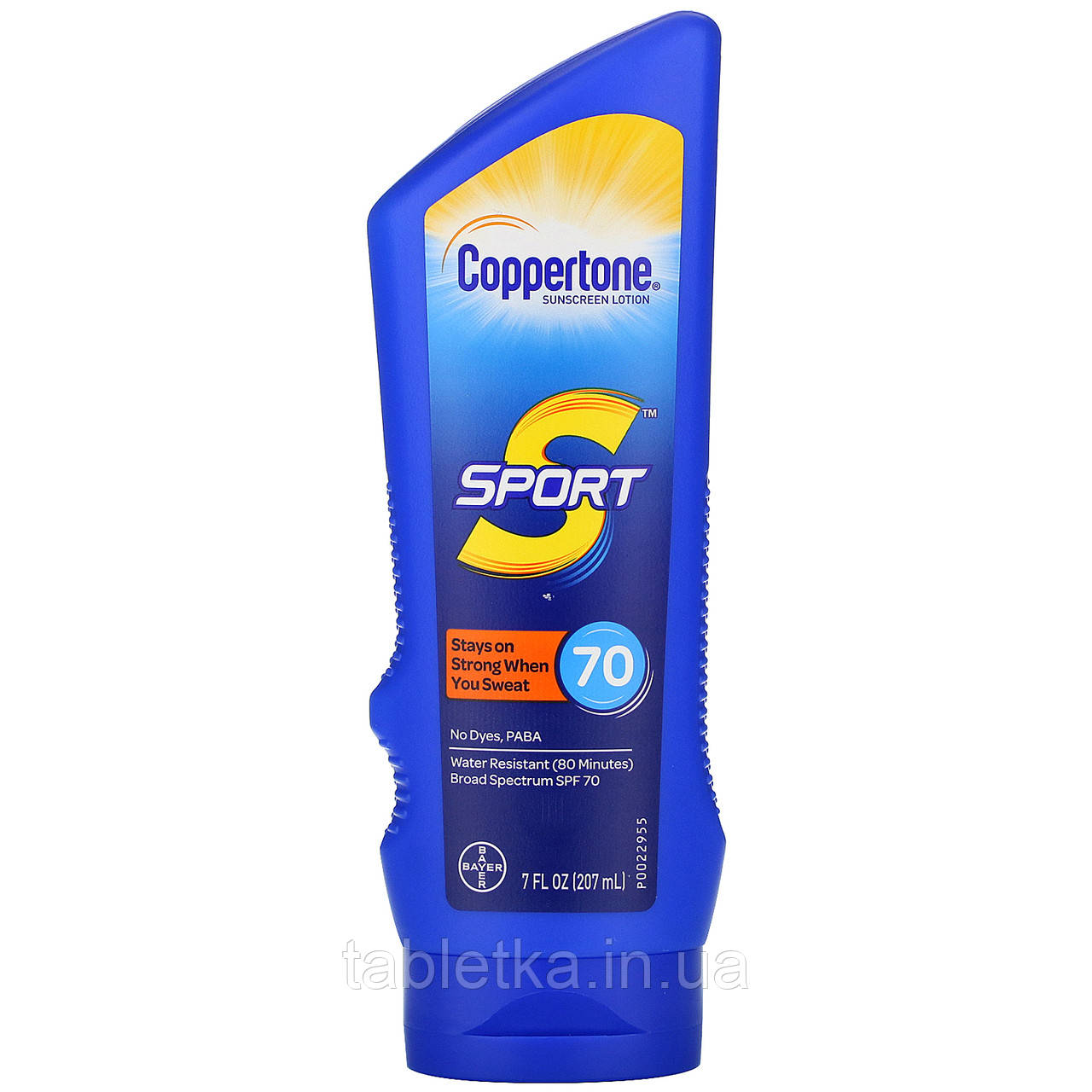 Coppertone, Sport, Сонцезахисний лосьйон, SPF 70, 7 рідких унцій (207 мл)