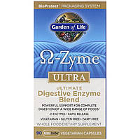 Garden of Life, O-Zyme ультра, наилучший комплекс пищеварительных ферментов, 90 растительных капсул Днепр