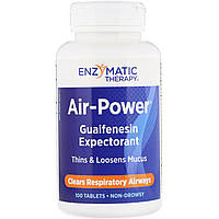 Enzymatic Therapy, Air-Power, отхаркивающее средство на основе гвайфенезина, 100 таблеток Днепр