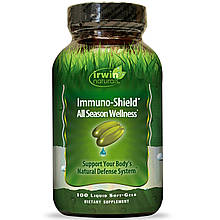 Irwin Naturals, Immuno-Shield, All Season Wellness, 100 м'яких желатинових капсул з рідиною Київ