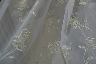 Тюль вуаль вишивка "Ніжність", фото 3