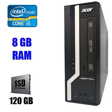 Acer Veriton X2632G SFF/Intel Core i5-4570 (4 ядра по 3.20 — 3.60 GHz) / 8 GB DDR3 / New 120 GB SSD / VGA,, фото 1