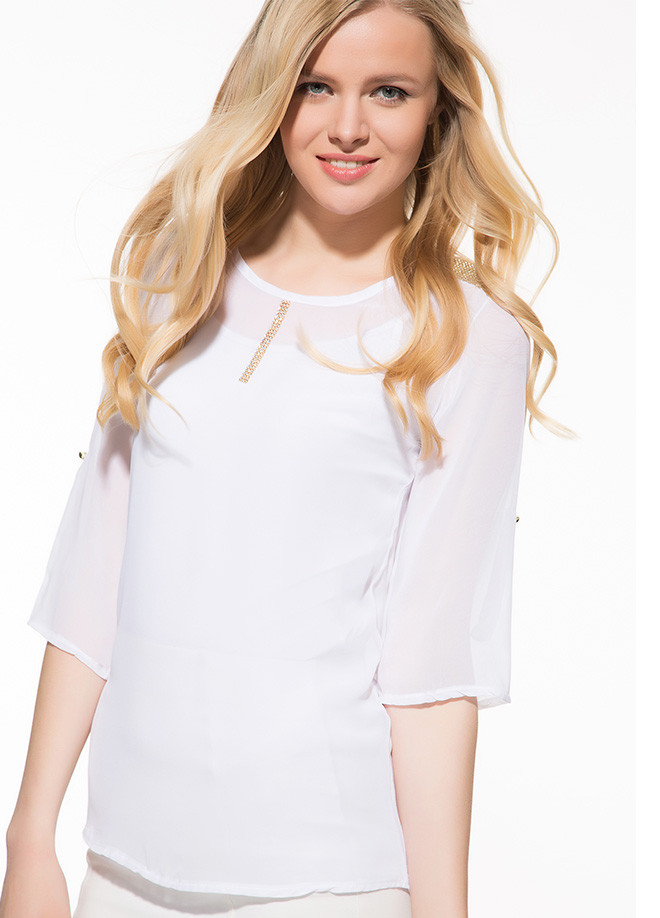 Біла жіноча блузка MA&GI