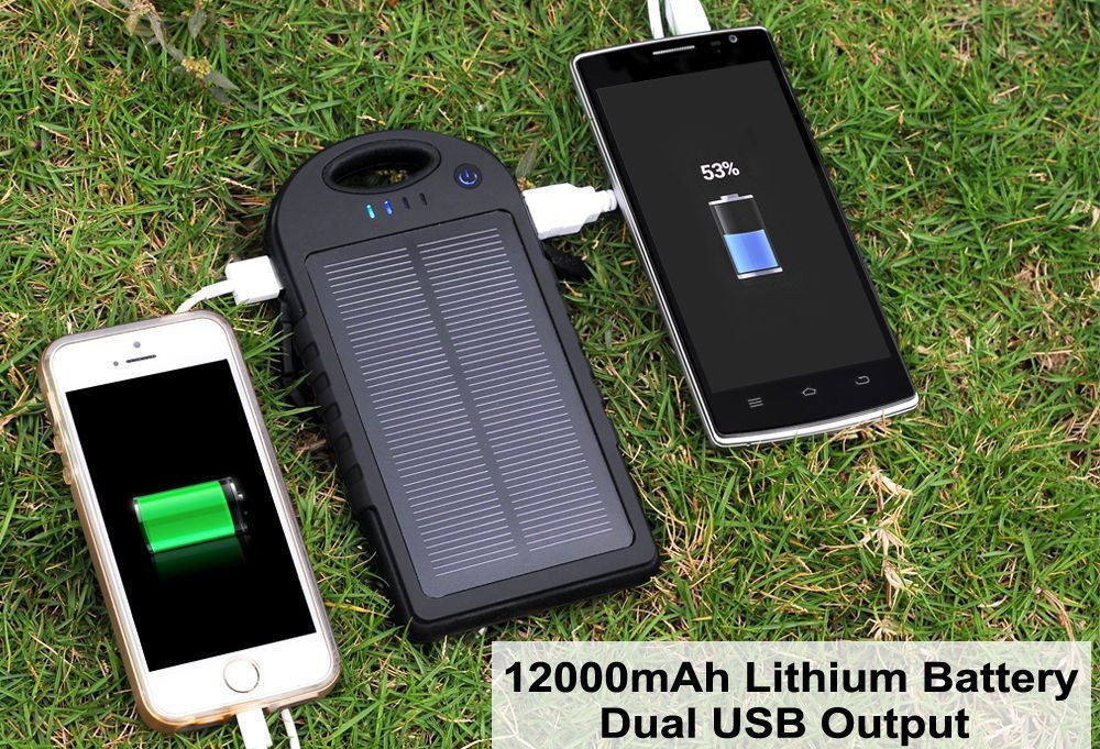 Power Bank в стиле solar 30000 mAh с фонариком павербанк солнечный - фото 6 - id-p1008296905