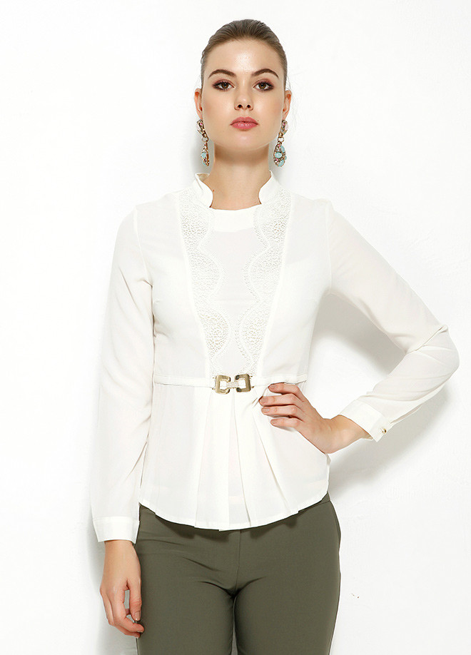 Белая женская блузка MA&GI - фото 1 - id-p170226715
