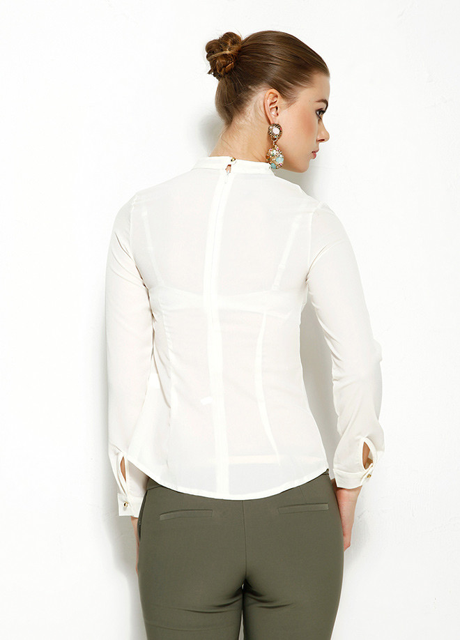 Белая женская блузка MA&GI - фото 2 - id-p170226715