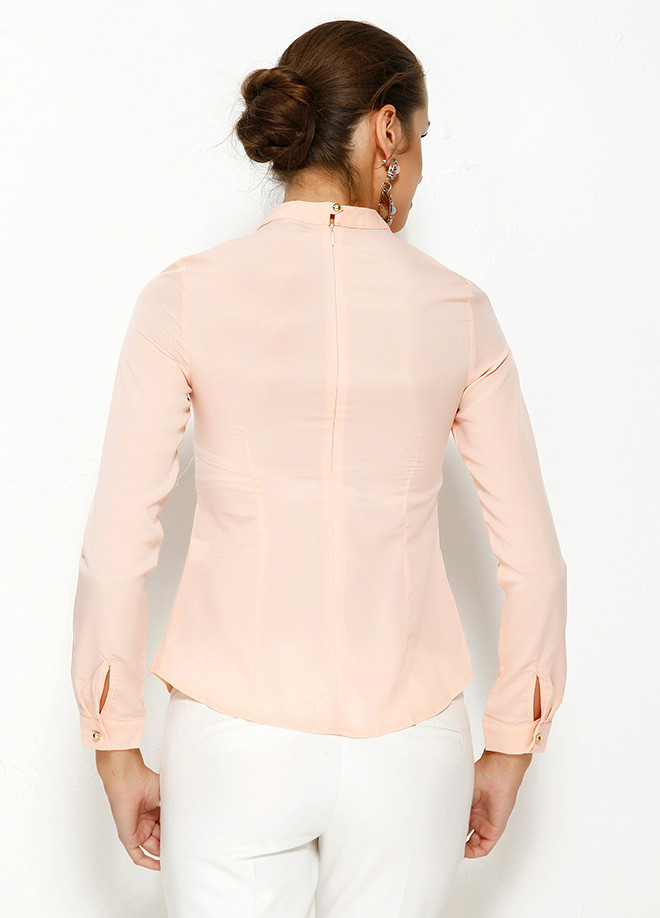 Розовая женская блузка MA&GI - фото 2 - id-p170226855