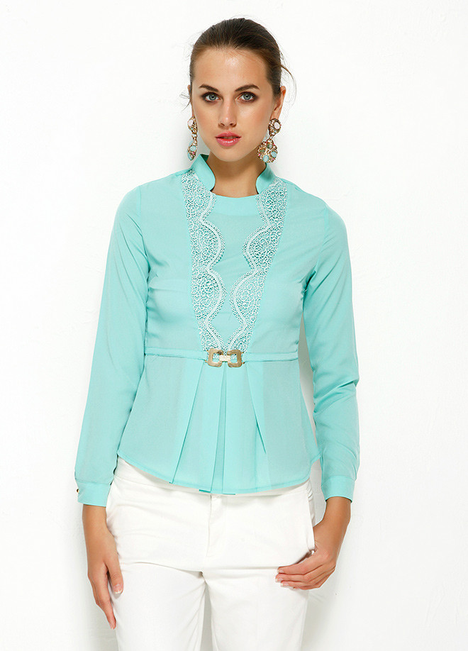 Блакитна жіноча блузка MA&GI