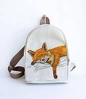 Рюкзак пошитий під вишивку Лисеня