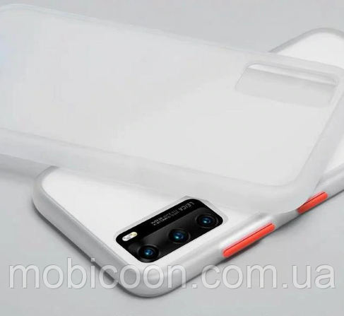Накладка Gingle Matte Case для Samsung Galaxy A51 A515F white/red (самісунг а51 а515ф)