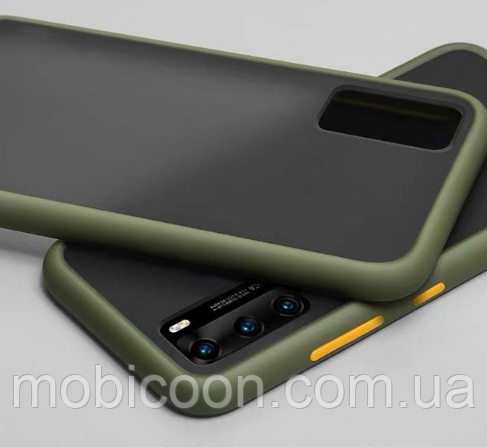 Накладка Gingle Matte Case для Samsung Galaxy A51 A515F green/orange (самсунг а51 а515ф)