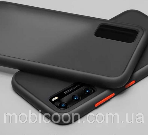 Накладка Gingle Matte Case для Samsung Galaxy A31 A315F black/red (самонг а31)