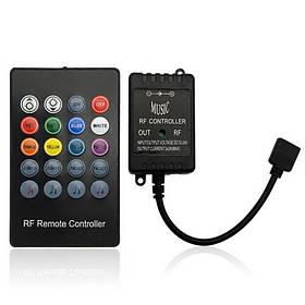 Контролер RGB 12-24V 6A музичний, пульт RF 20 кнопок