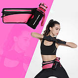 Спортивна сумка на пояс Haissky з кишенею для пляшки, фото 2