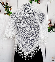 Святкова хустка Fashion Ангеліна 80*80 см біла 3