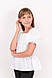 Блуза для дівчинки біла, фото 2