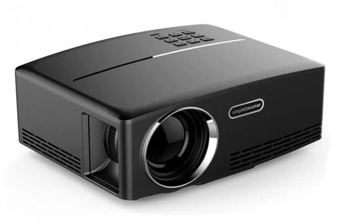 Проектор для будинку портативний мультимедійний MHZ Led Projector BYINTEK SKY GP80, чорний