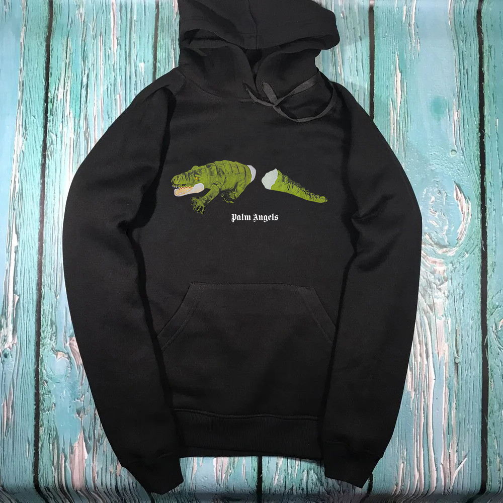 Толстовка чёрная Palm Angels kill aligator XS
