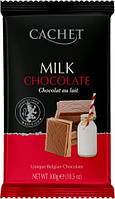 Бельгійський шоколад Cachet Milk молочний 300 г (32% cacao)
