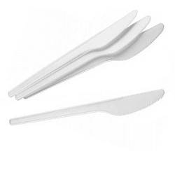 Ніж столовий, білий - 100шт/уп