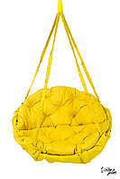 Качеля-гамак с круглой подушкой Желтый на 150 кг (96 см )