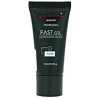 Акрил-гель, полигель Master Professional Fast Gel 30 мл Clear