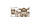 Вінілова наклейка на стіл Старовинне місто (інтер'єрна ПВХ плівка для меблів) Архітектура Бежевий 600*1200мм, фото 3